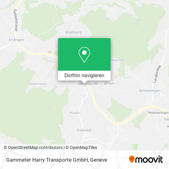 Gammeter Harry Transporte GmbH Karte
