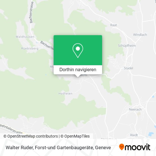Walter Ruder, Forst-und Gartenbaugeräte Karte