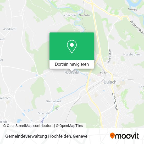 Gemeindeverwaltung Hochfelden Karte