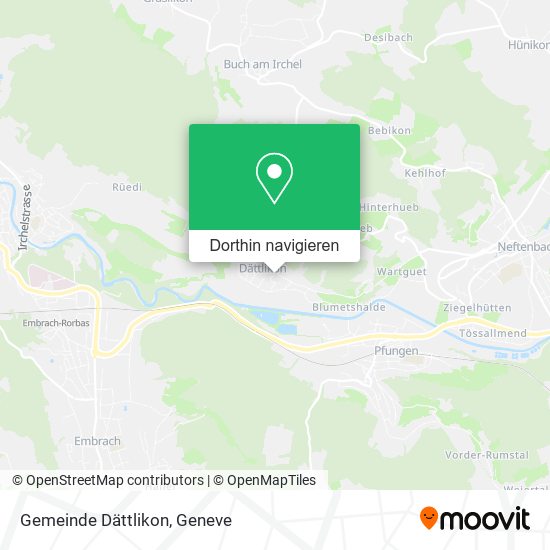 Gemeinde Dättlikon Karte