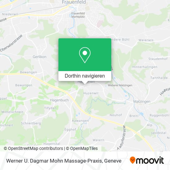 Werner U. Dagmar Mohn Massage-Praxis Karte