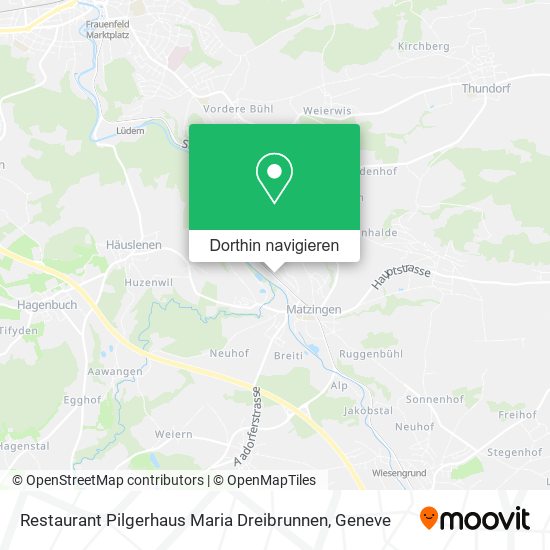 Restaurant Pilgerhaus Maria Dreibrunnen Karte