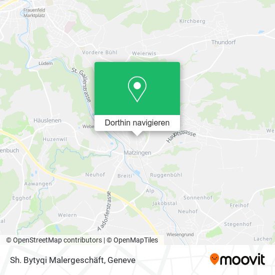 Sh. Bytyqi Malergeschäft Karte
