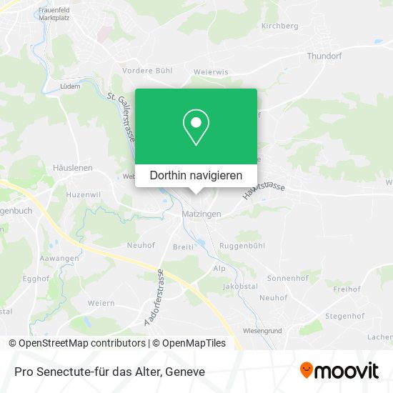 Pro Senectute-für das Alter Karte