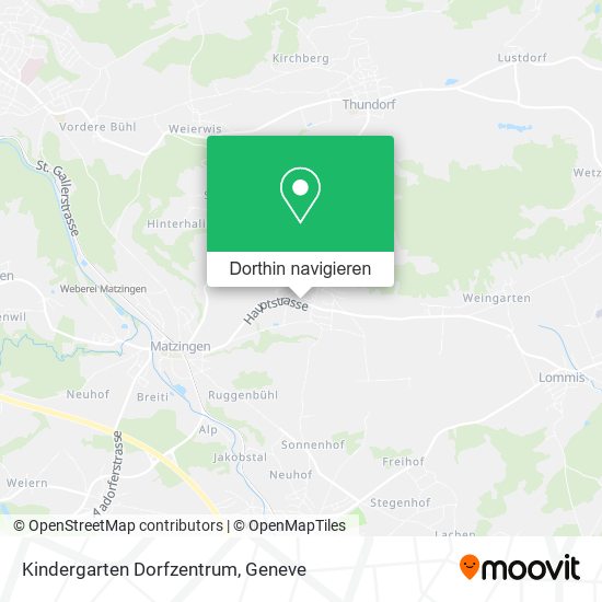 Kindergarten Dorfzentrum Karte