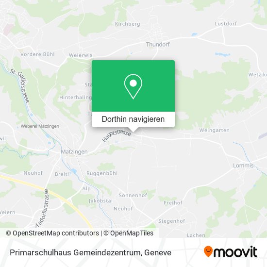 Primarschulhaus Gemeindezentrum Karte