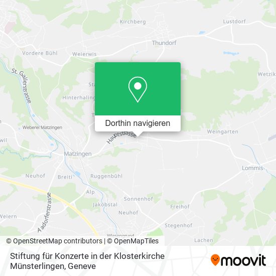 Stiftung für Konzerte in der Klosterkirche Münsterlingen Karte