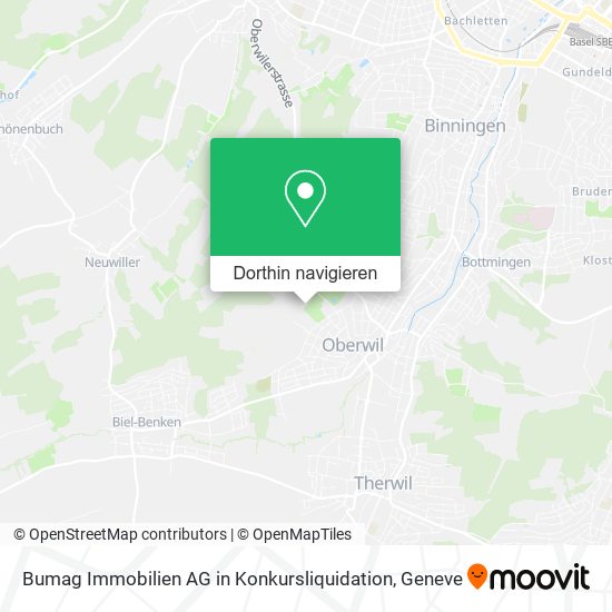 Bumag Immobilien AG in Konkursliquidation Karte