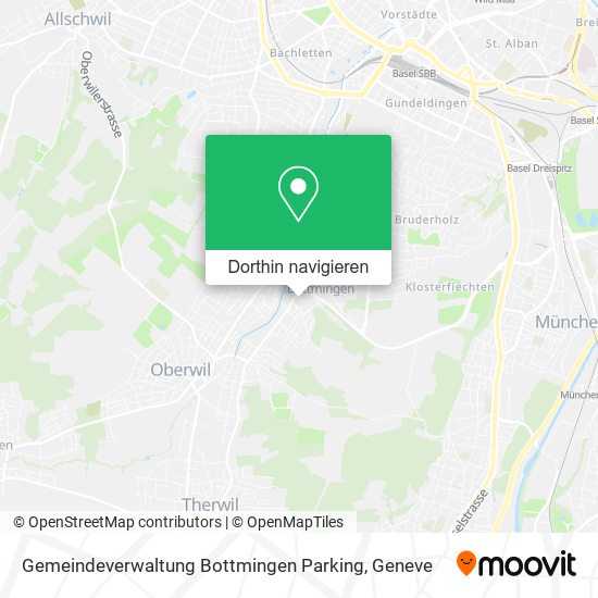Gemeindeverwaltung Bottmingen Parking Karte