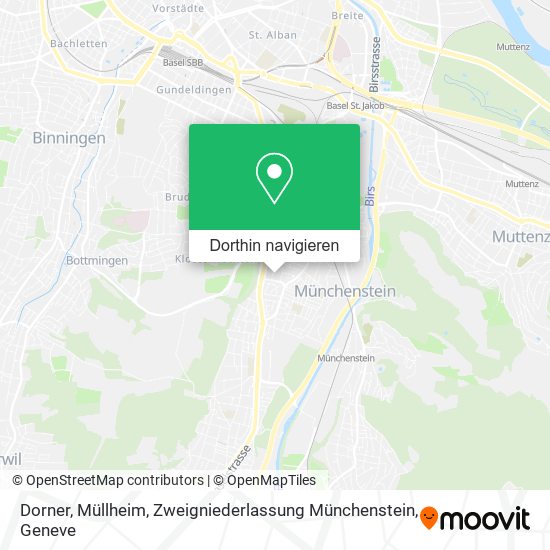 Dorner, Müllheim, Zweigniederlassung Münchenstein Karte