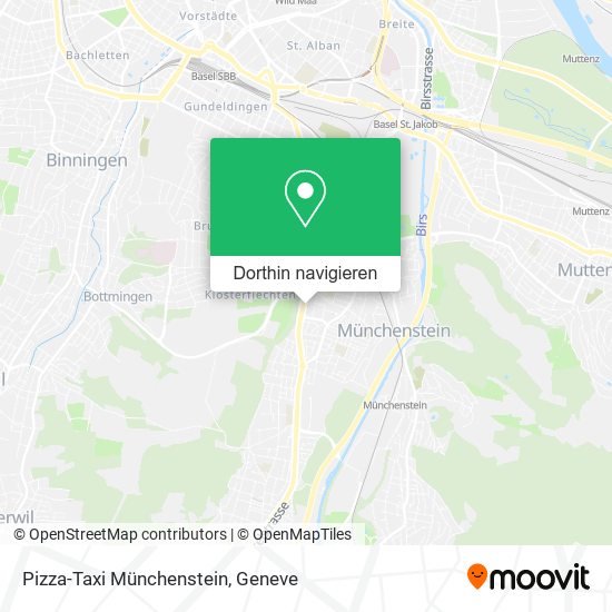 Pizza-Taxi Münchenstein Karte