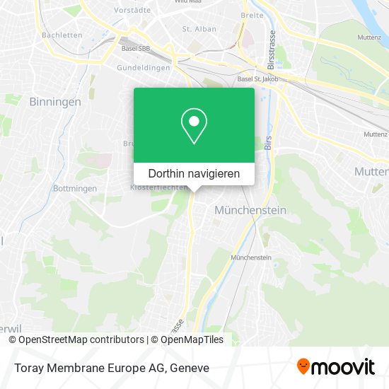 Toray Membrane Europe AG Karte
