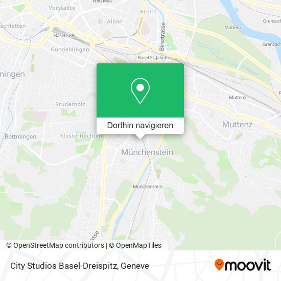 City Studios Basel-Dreispitz Karte