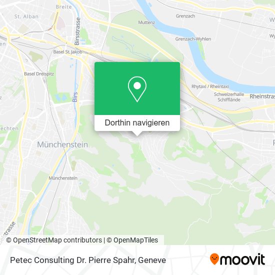 Petec Consulting Dr. Pierre Spahr Karte