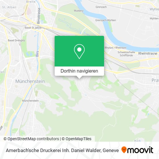 Amerbach'sche Druckerei Inh. Daniel Walder Karte