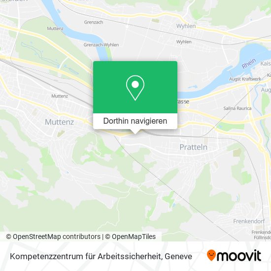 Kompetenzzentrum für Arbeitssicherheit Karte