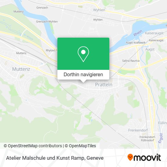 Atelier Malschule und Kunst Ramp Karte
