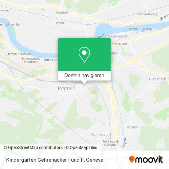 Kindergarten Gehrenacker I und II Karte