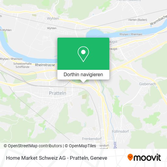 Home Market Schweiz AG - Pratteln Karte