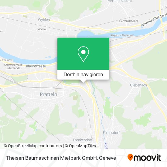 Theisen Baumaschinen Mietpark GmbH Karte