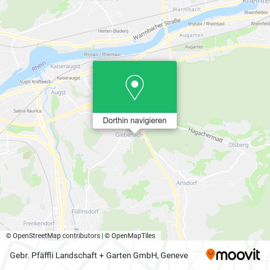 Gebr. Pfäffli Landschaft + Garten GmbH Karte