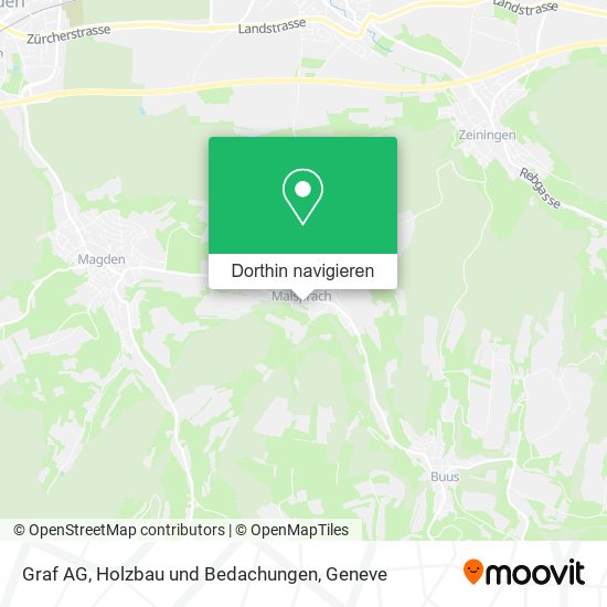 Graf AG, Holzbau und Bedachungen Karte