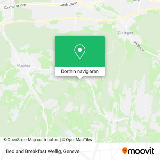 Bed and Breakfast Wellig Karte