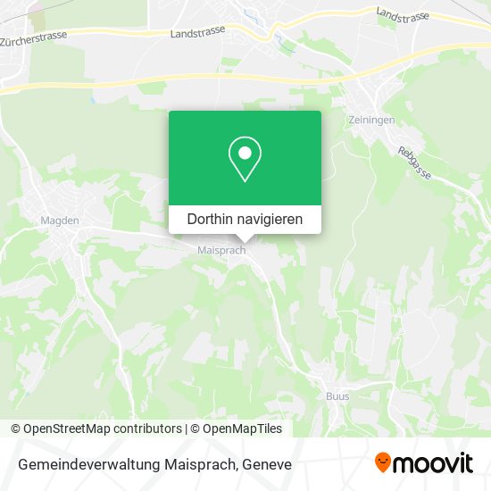 Gemeindeverwaltung Maisprach Karte