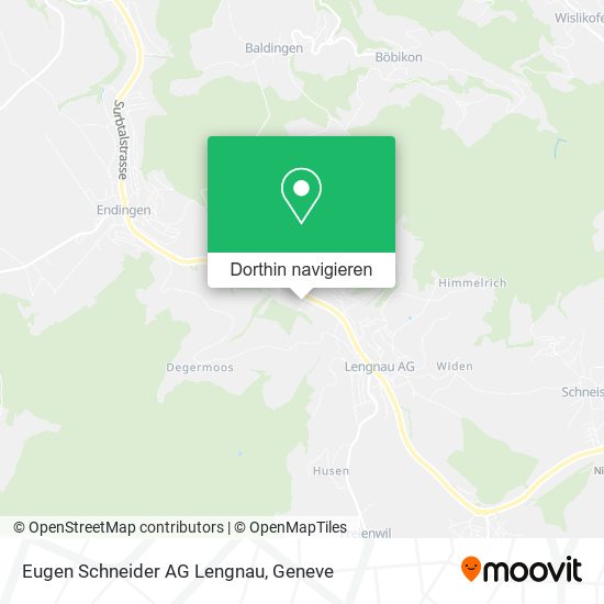 Eugen Schneider AG Lengnau Karte