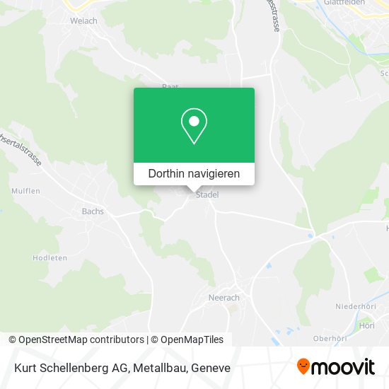 Kurt Schellenberg AG, Metallbau Karte