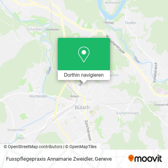Fusspflegepraxis Annamarie Zweidler Karte