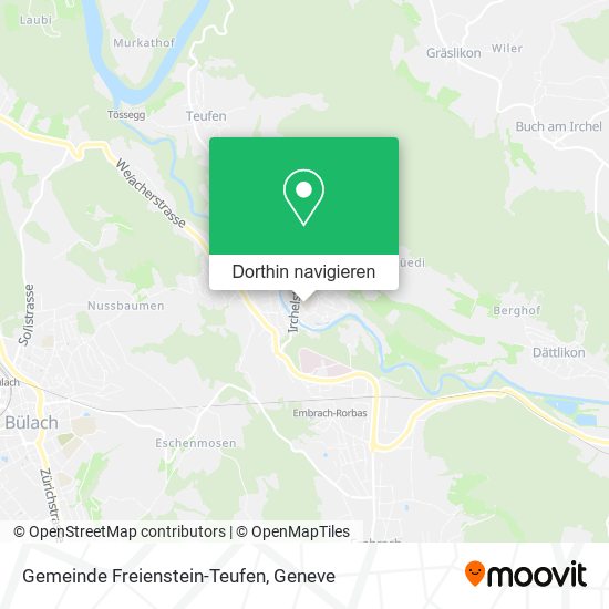 Gemeinde Freienstein-Teufen Karte