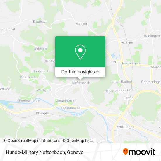 Hunde-Military Neftenbach Karte