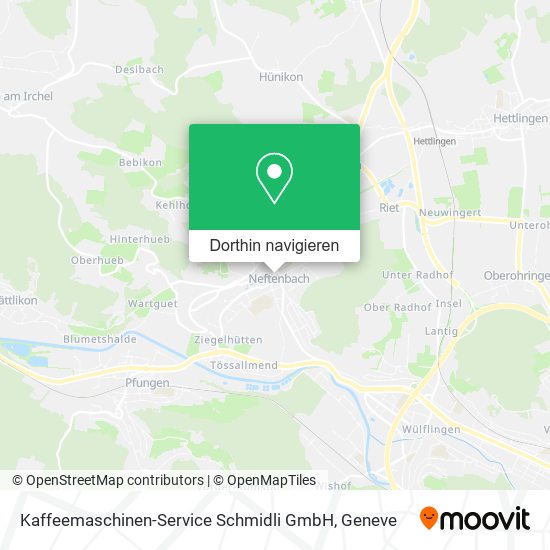 Kaffeemaschinen-Service Schmidli GmbH Karte