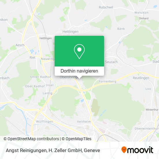Angst Reinigungen, H. Zeller GmbH Karte