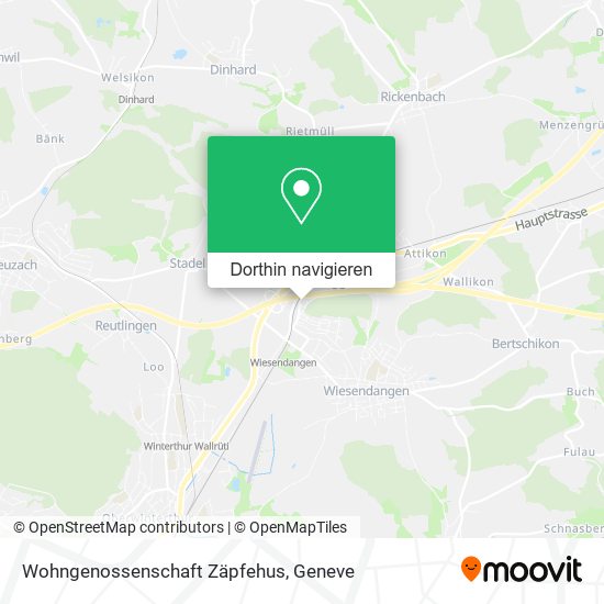 Wohngenossenschaft Zäpfehus Karte