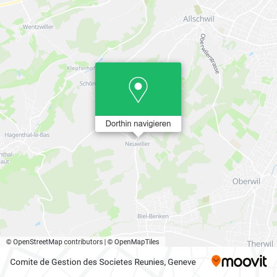 Comite de Gestion des Societes Reunies Karte