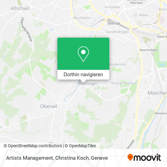 Artists Management, Christina Koch Karte