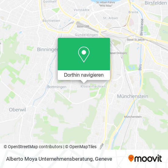Alberto Moya Unternehmensberatung Karte