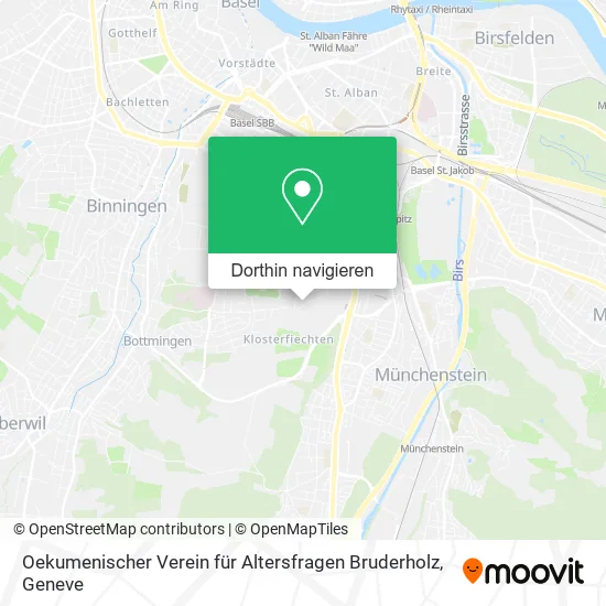 Oekumenischer Verein für Altersfragen Bruderholz Karte