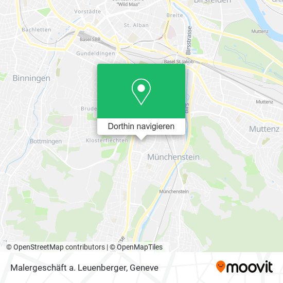 Malergeschäft a. Leuenberger Karte