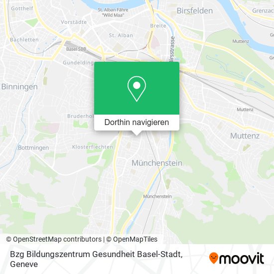 Bzg Bildungszentrum Gesundheit Basel-Stadt Karte