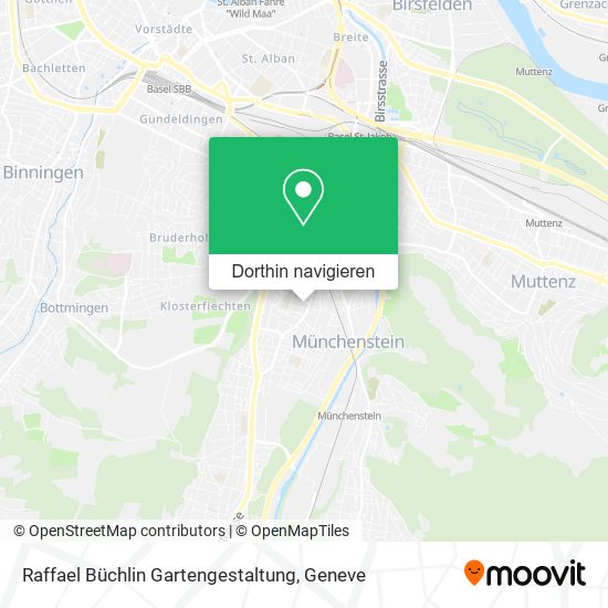 Raffael Büchlin Gartengestaltung Karte