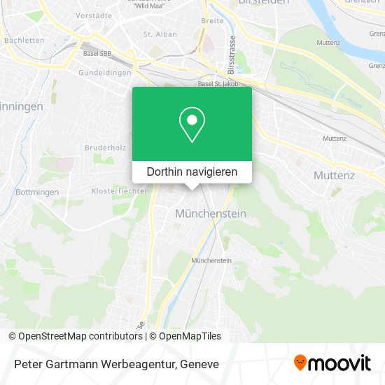 Peter Gartmann Werbeagentur Karte