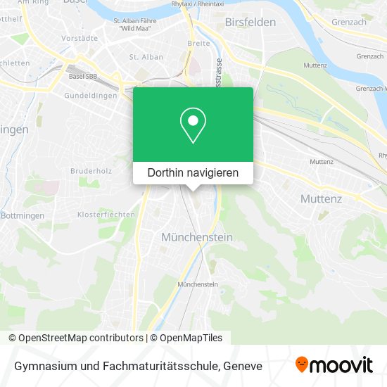 Gymnasium und Fachmaturitätsschule Karte
