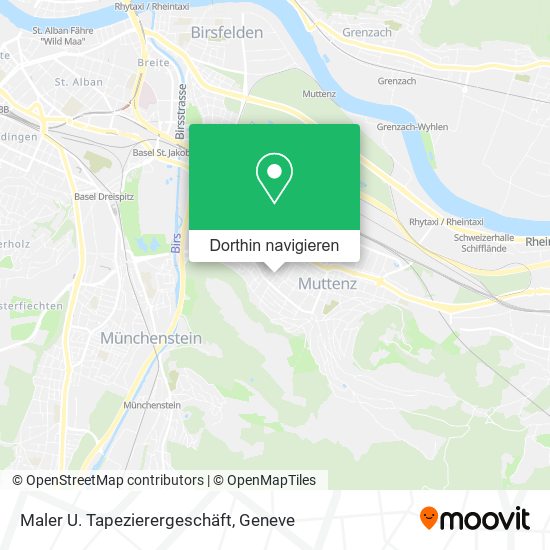 Maler U. Tapezierergeschäft Karte