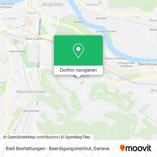 Bieli Bestattungen - Beerdigungsinstitut Karte