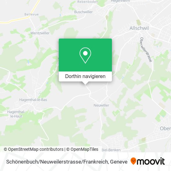 Schönenbuch / Neuweilerstrasse / Frankreich Karte