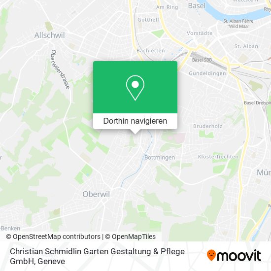 Christian Schmidlin Garten Gestaltung & Pflege GmbH Karte