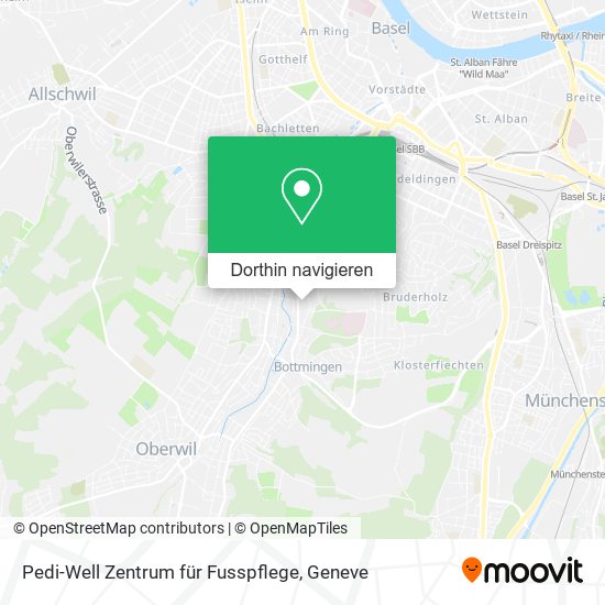Pedi-Well Zentrum für Fusspflege Karte